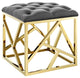 Modway Intersperse Ottoman, Gold Gray