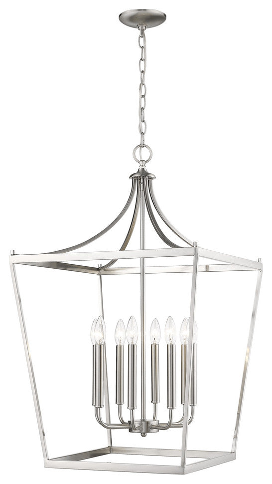 Kennedy 8-Light Satin Nickel Pendant