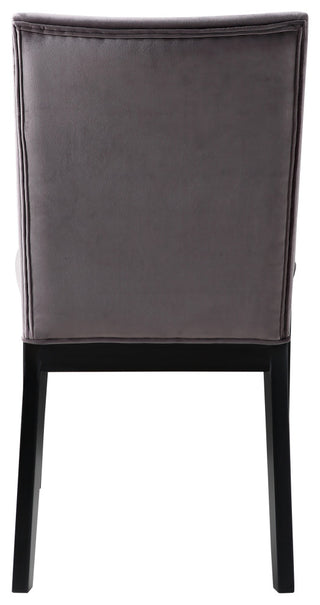 Amalie Side Chair Grey Velvet