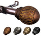 Denny 13/16" Curtain Rod, Cocoa, 66-120"