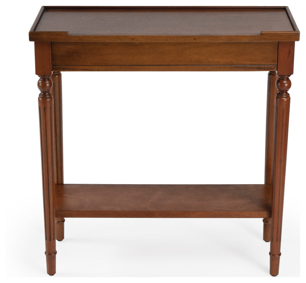 Aubrey Console Table, Medium Brown