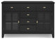 Artisan Solid Wood Sideboard Buffet, Black