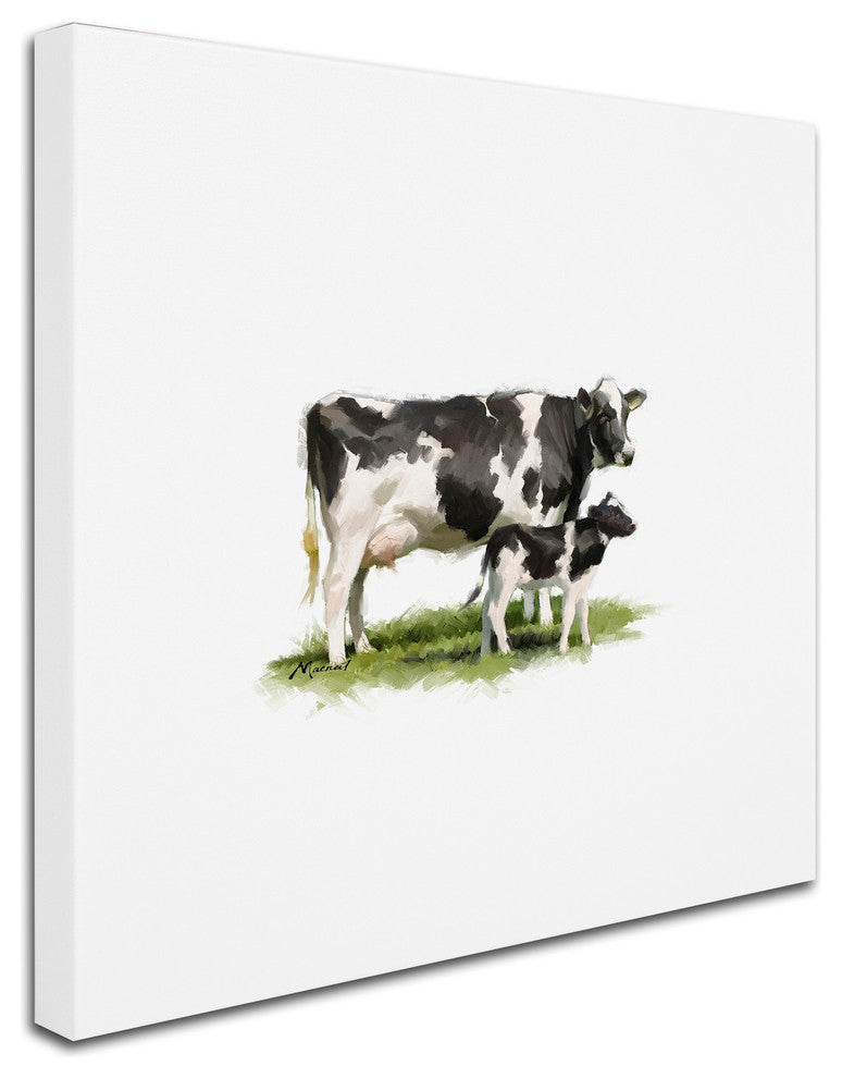 The Macneil Studio 'Cow With Calf' Canvas Art, 35"x35"