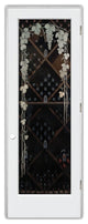 Wine Door - Vineyard Grapes Trellis - Primed - 30" x 84" - Knob on Left -...