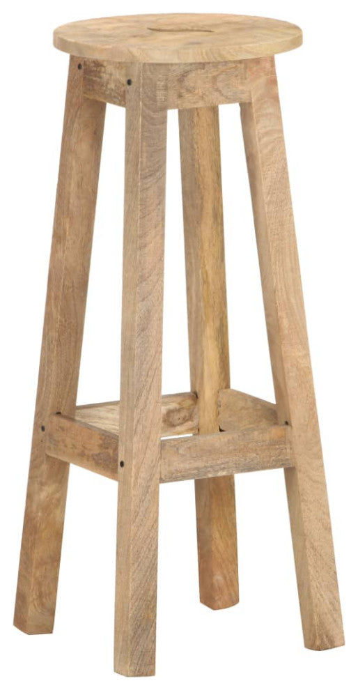 vidaXL Bar Stools 2 pcs Solid Mango Wood