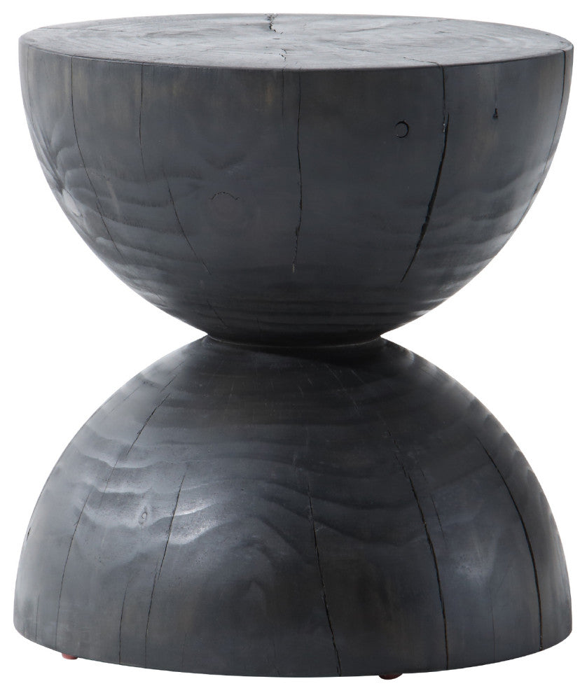 Aliza End Table-Black Pine