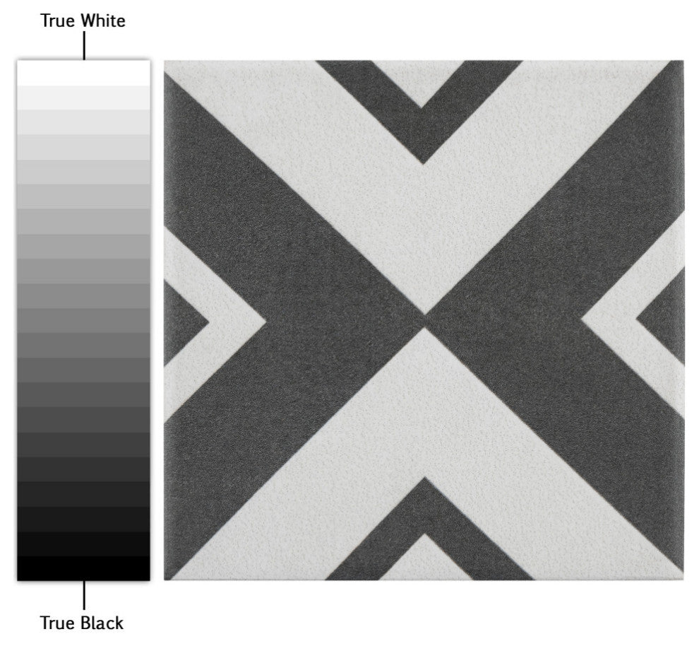 Twenties Mini Ceramic Floor and Wall Tile, Vertex
