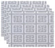 Geometric Decorative Placement, Paloma, Set of 4