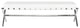 Auguste Bench 59" in Brushed Stainless Steel, White