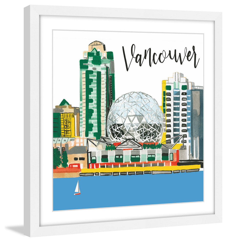"Vancouver Lakeview" Framed Print by Molly Rosner