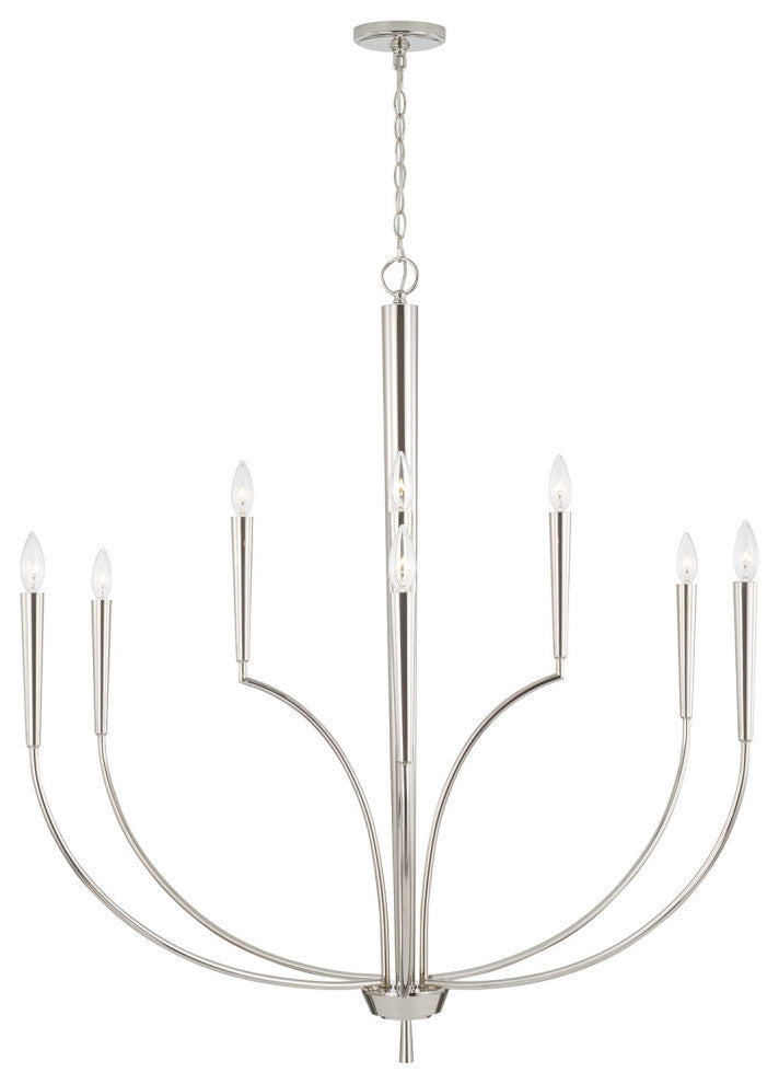 Capital Lighting 445901 Holden 10 Light 40"W Taper Candle - Matte Black