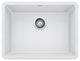 Blanco Precis Silgranit 24" Single Bowl Kitchen Sink, White