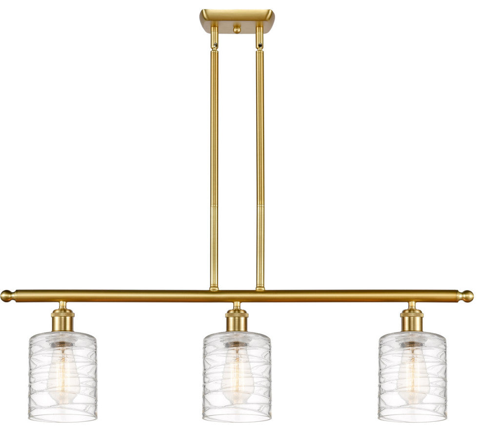 Innovations 516-3I-SG-G1113-LED 3-Light Island Light, Satin Gold