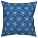 Blue Star of David Pattern 20"x20" Throw Pillow Cover