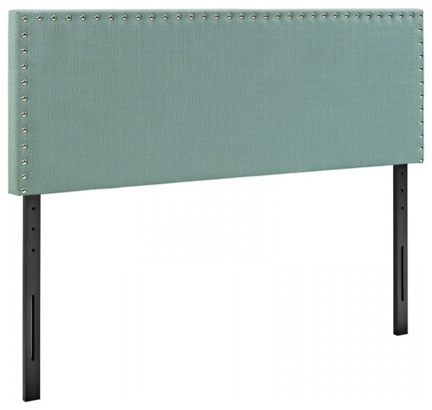 Phoebe King Upholstered Fabric Headboard, Laguna