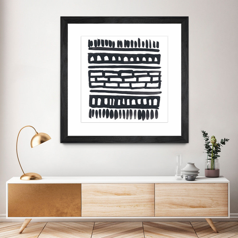 "Weft III" Matted and Framed, 36" X 36"