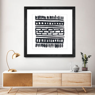 "Weft III" Matted and Framed, 36" X 36"