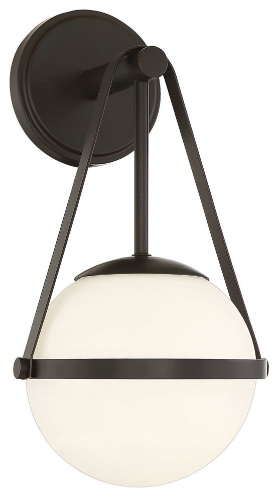 Polson 1-Light Wall Sconce, Matte Black