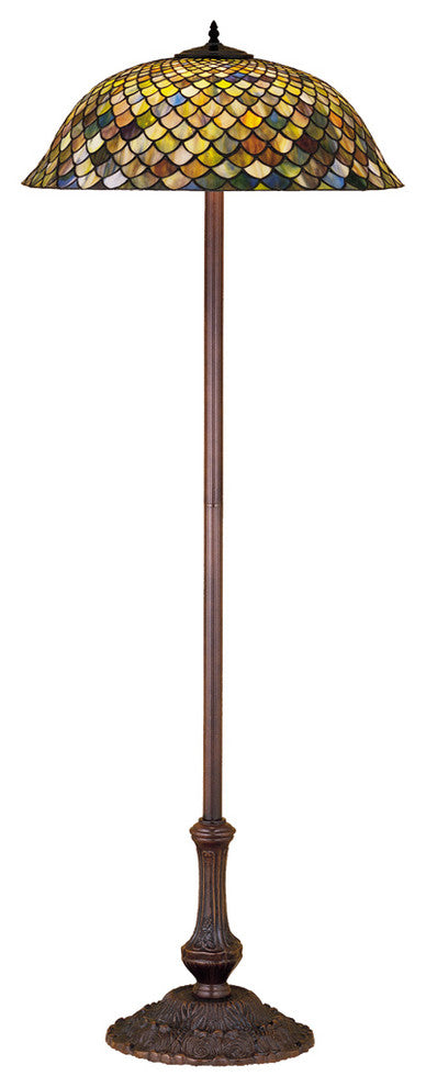 Meyda lighting 30994 65"H Tiffany Lotus Leaf Floor Lamp