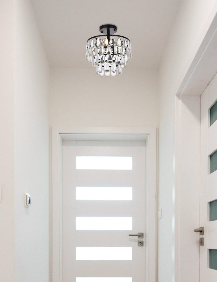 Murphy 12" Flush Mount, Black