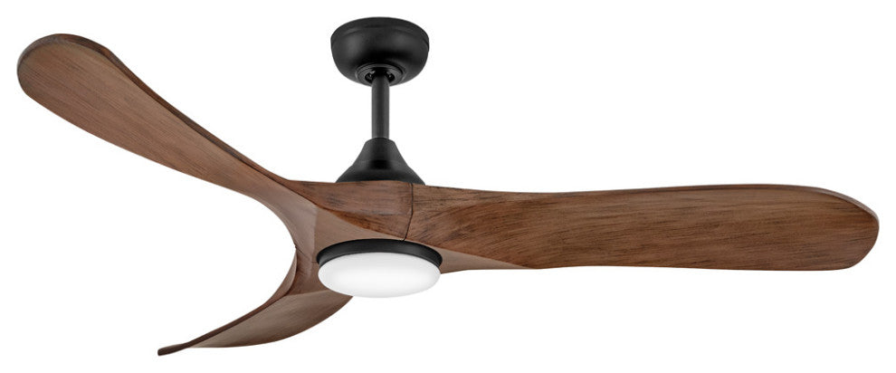 Hinkley Swell Illuminated 56" Led Smart Fan, Matte Black
