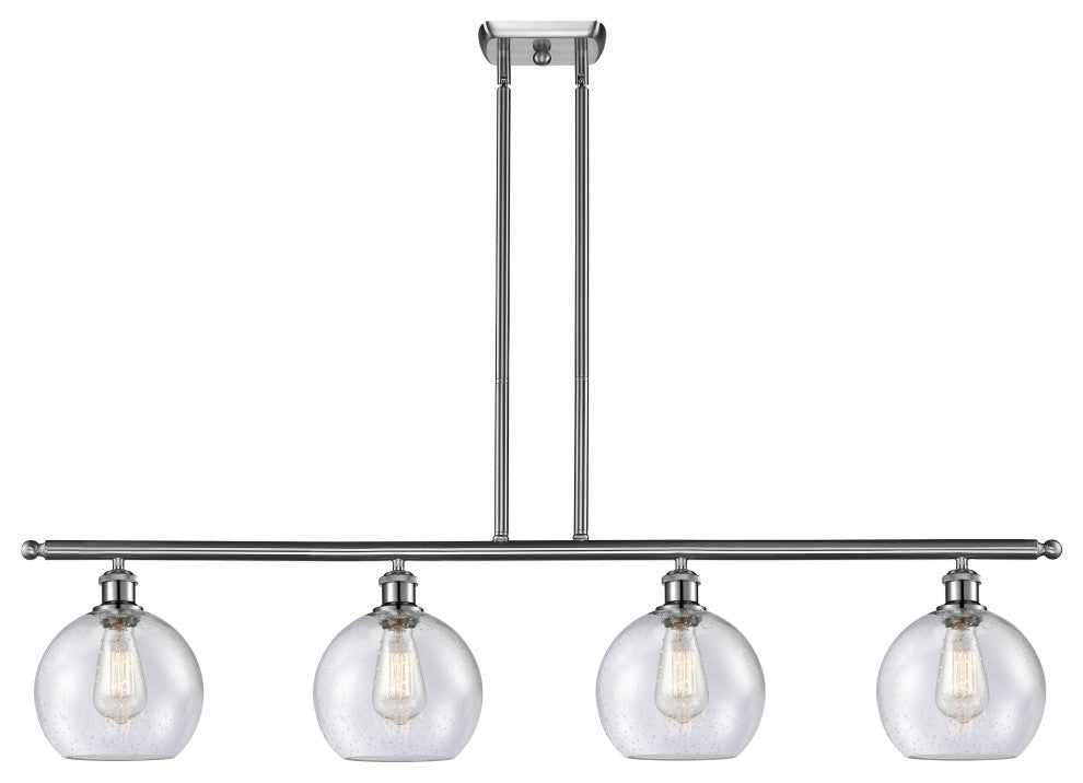 Innovations Lighting 516-4I-SN-G124-8-LED Athens 4 Light 48" Island Light