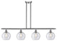 Innovations Lighting 516-4I-SN-G124-8-LED Athens 4 Light 48" Island Light