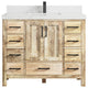 Malibu Mango 42 Single Sink Bath Vanity in White Washed 2" Empira Quartz