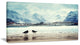 Birds and Mountain Peak, Seashore Wall Art on Canvas, 40x20
