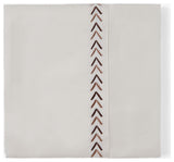 350 TC Cream Sheet Set With Arrow Embroidery, Queen