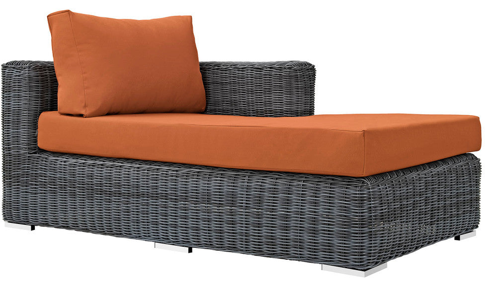 Canvas Tuscan Summon 5-Piece Outdoor Patio Sunbrella Sectional Set