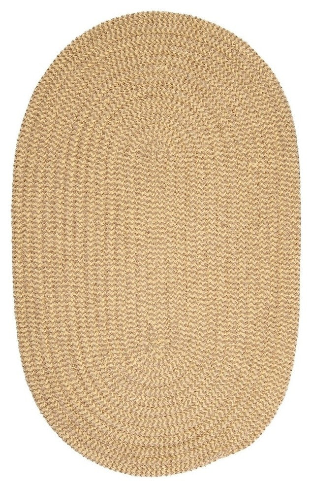 Softex Check CX13 Pale Banana Check Traditional Area Rug, Oval 2'x12'