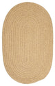 Softex Check CX13 Pale Banana Check Traditional Area Rug, Oval 2'x12'