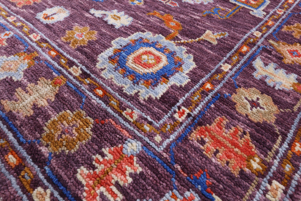 4' 3" X 6' 1" Hand Knotted Turkish Oushak Wool Rug - Q15467