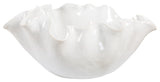 Uttermost 18184 Ruffle Bloom 15-1/2"W Ceramic Decorative Bowl - White