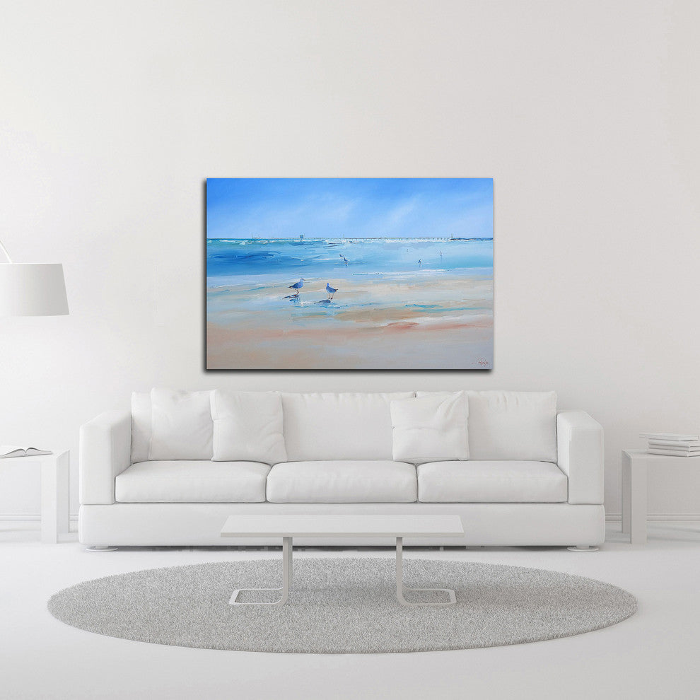 Late Gulls by Craig Trewin Penny, Print on Canvas, 45"x30"