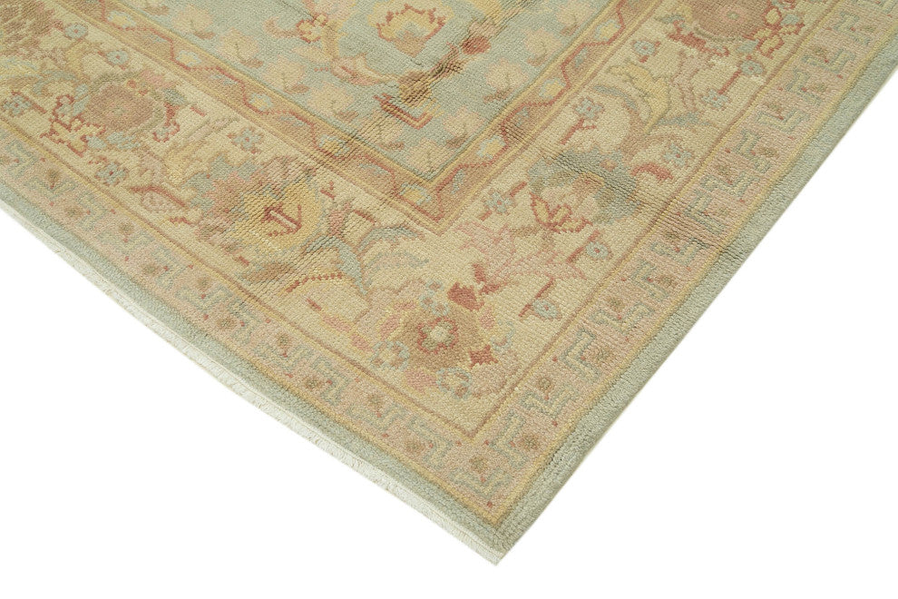 Rug N Carpet - Handwoven Oriental 8' 0" x 10' 0" Decorative Oushak Area Rug