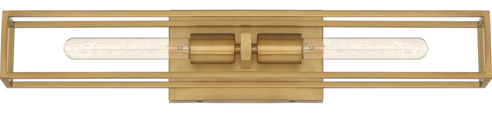 Quoizel LGN8624 Leighton 2 Light 24"W Bath Bar - Weathered Brass