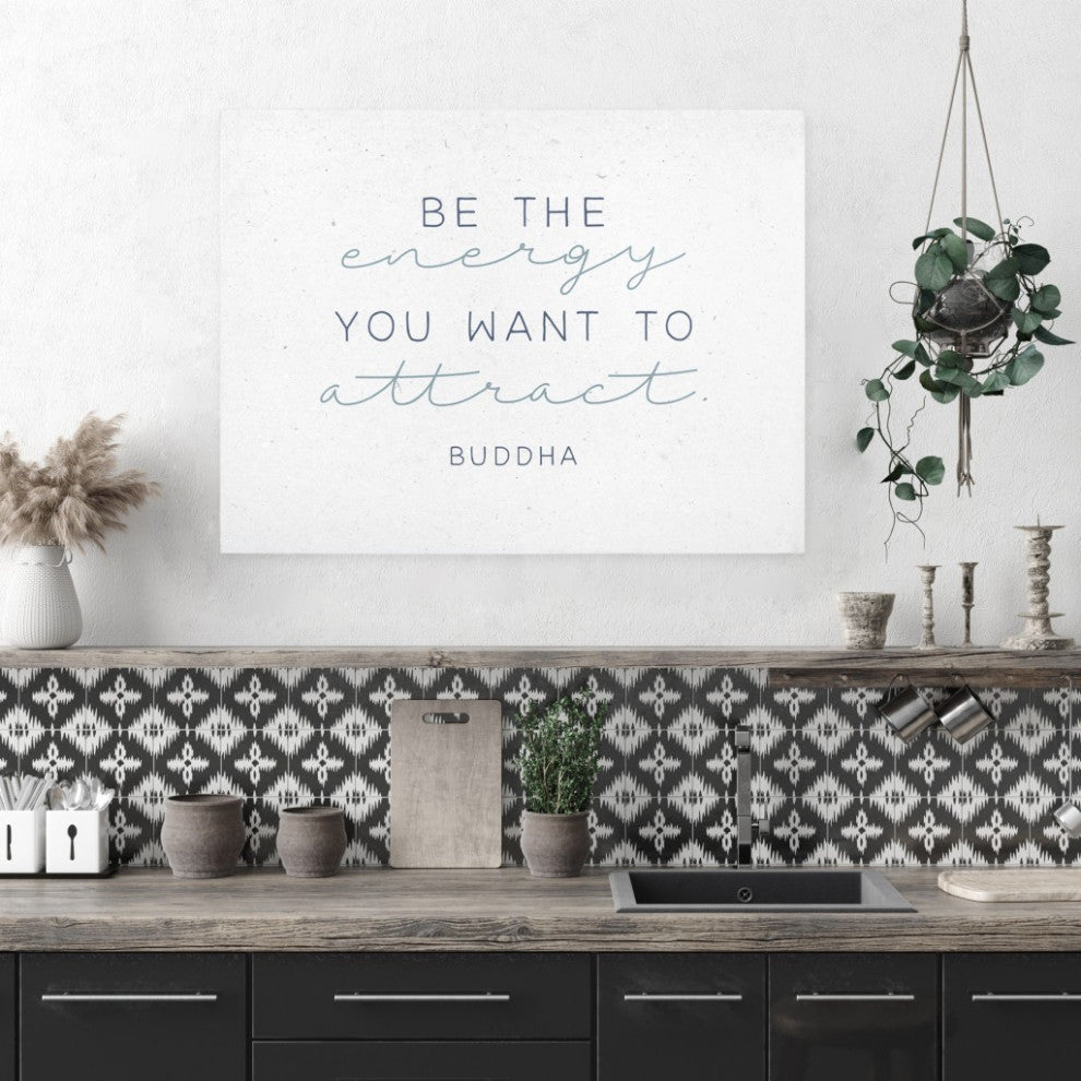 Farmhouse Style Be The Energy Quote Wall D"cor