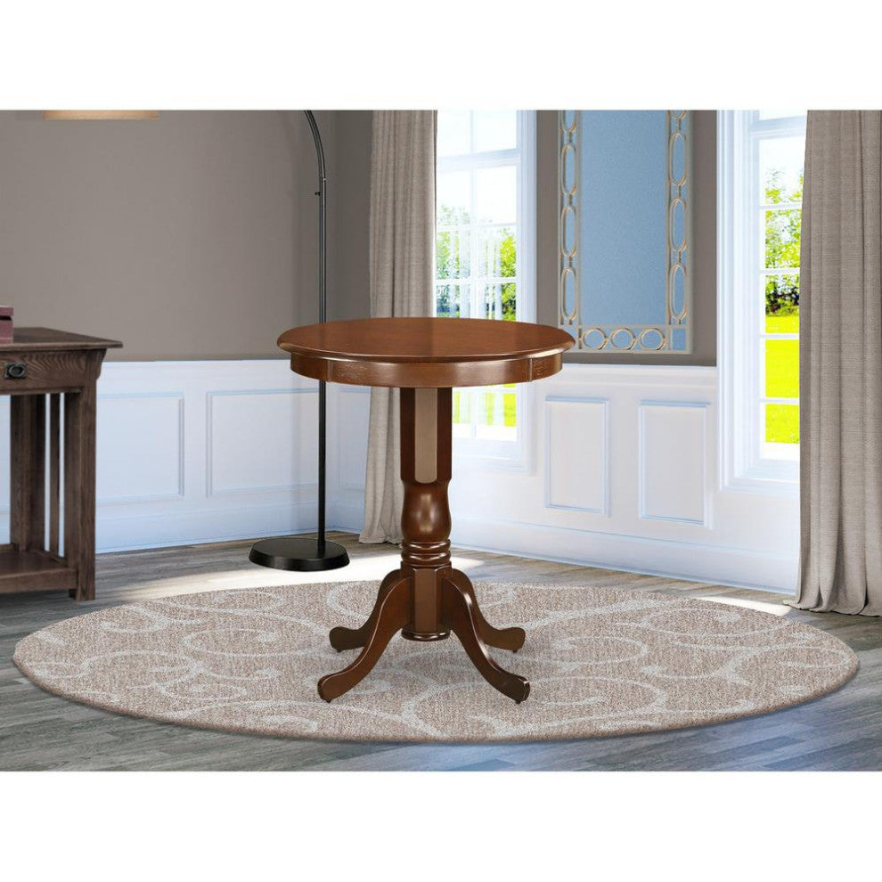Eden Round Counter Height Table Finished In Mahogany