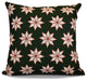 Decorative Holiday Pillow Geometric Print, Dark Green, 26"x26"