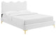 Current Performance Velvet Queen Platform Bed