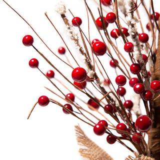 16"H Christmas Red Berry Table Tree Decor