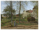 "Houses at Bougival (Autumn)" Digital Paper Print by Camille Pissarro, 42"x32"