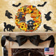 Halloween Wreath Wood Door Hanger