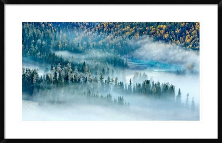 "Magic Bay" Framed Digital Print by Hua Zhu, 38x24"