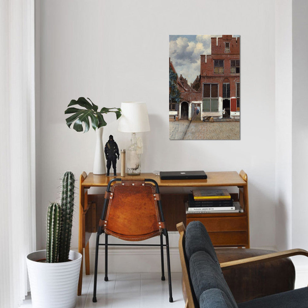 "Street In Delft" by Johannes Vermeer, Canvas Print, 40"x26"