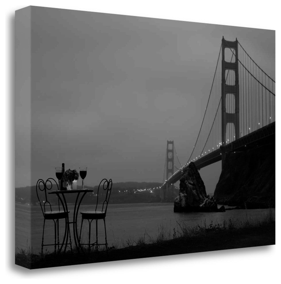 "Dream Cafe Golden Gate Bridge - 36" By Alan Blaustein, Gallery Wrap Canvas