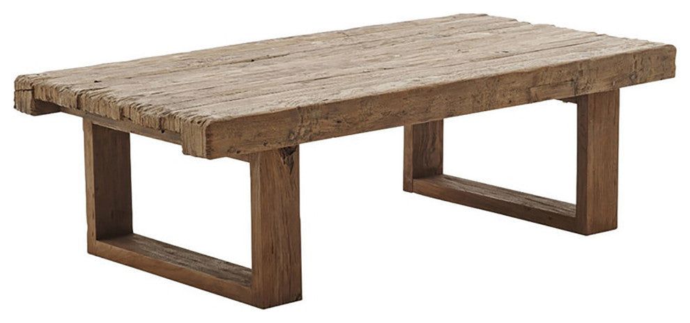 Alexander Teak Coffee Table, 51x26", Natural