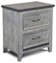 Bandit Grey Nightstand, 26.75x18x30.5